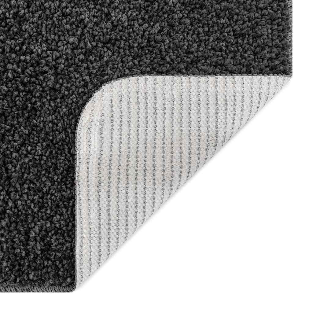 Anti-skid badevægs måttesæt 2 stk. Mørkegrå 50 x 50 cm PP