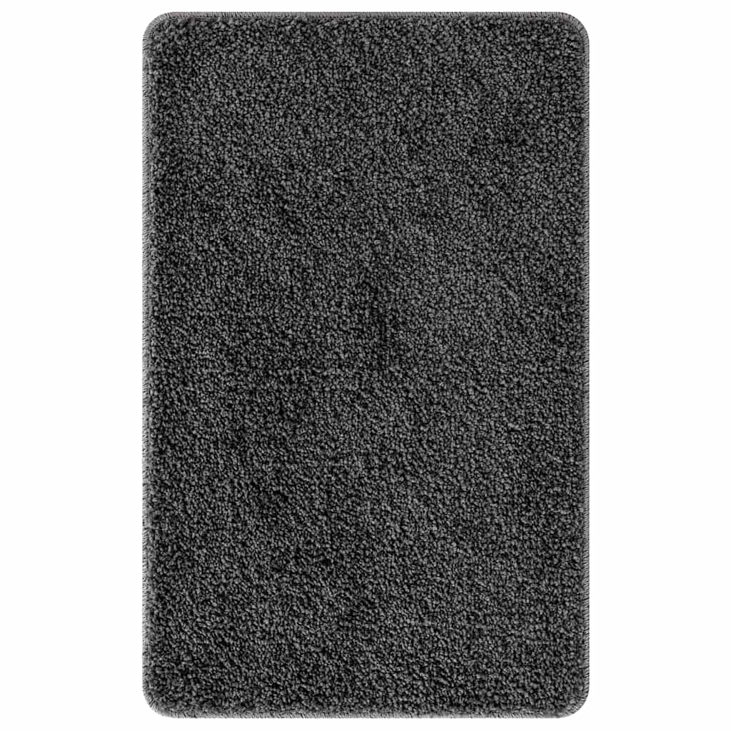 Anti-skid badevægs måttesæt 2 stk. Mørkegrå 50 x 50 cm PP