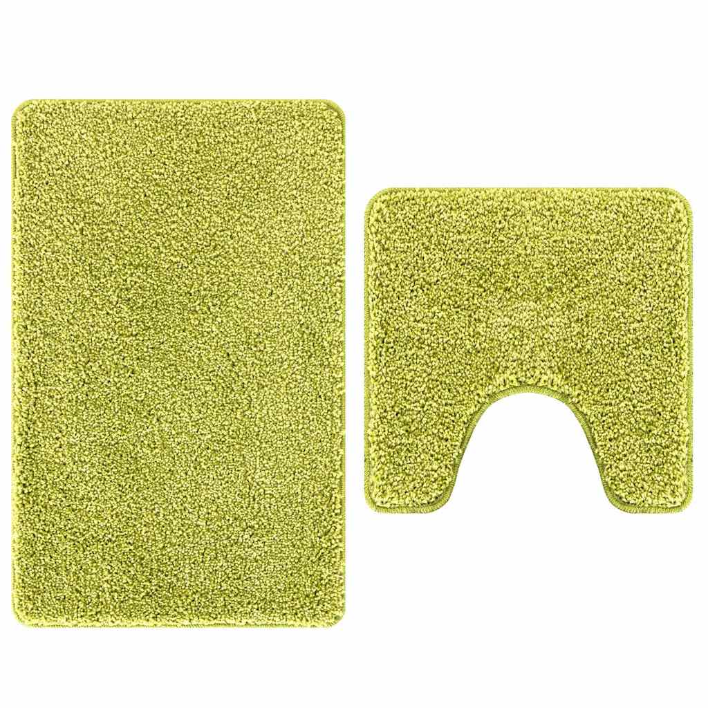 Anti-skid badevægs måttesæt 2 stk. Grøn 50 x 50 cm PP