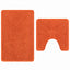 Anti-skid badevægs måttesæt 2 stk. Orange 50 x 50 cm PP