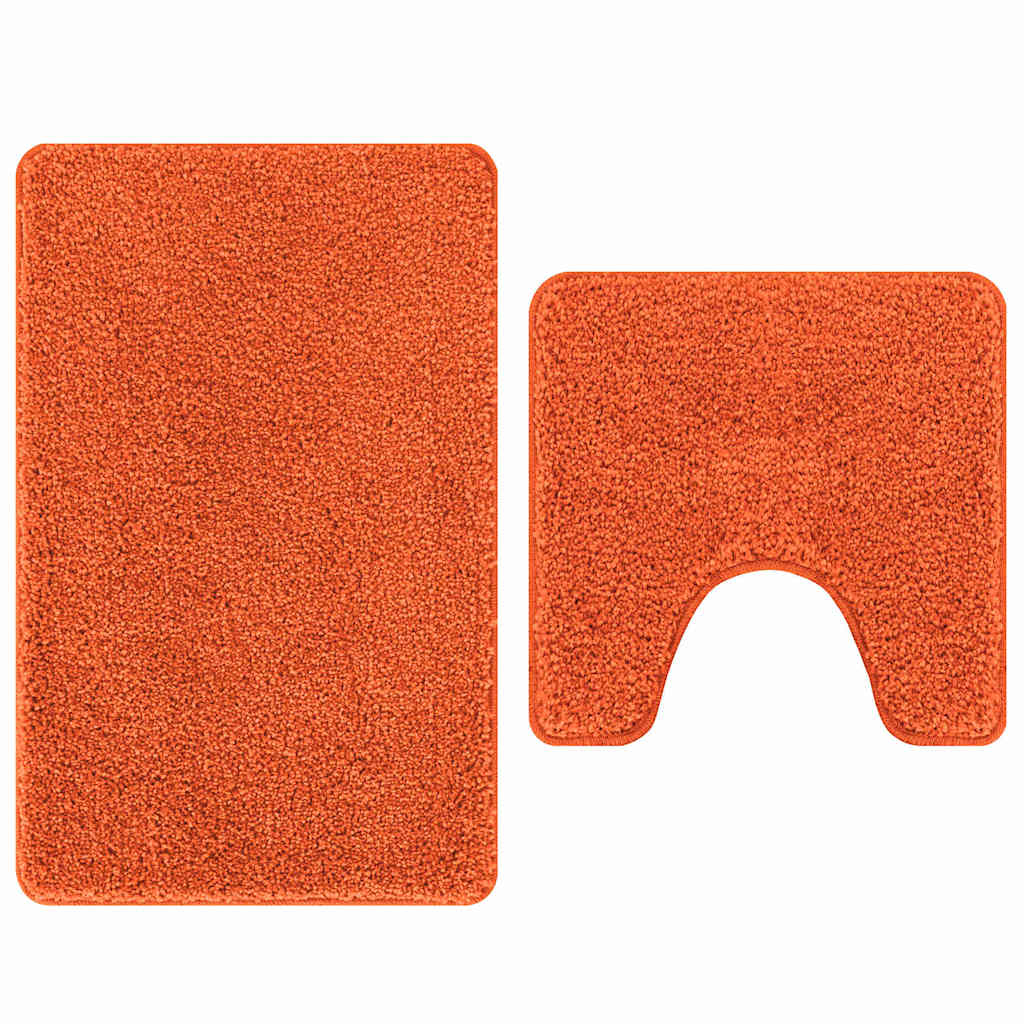 Anti-skid badevægs måttesæt 2 stk. Orange 50 x 50 cm PP