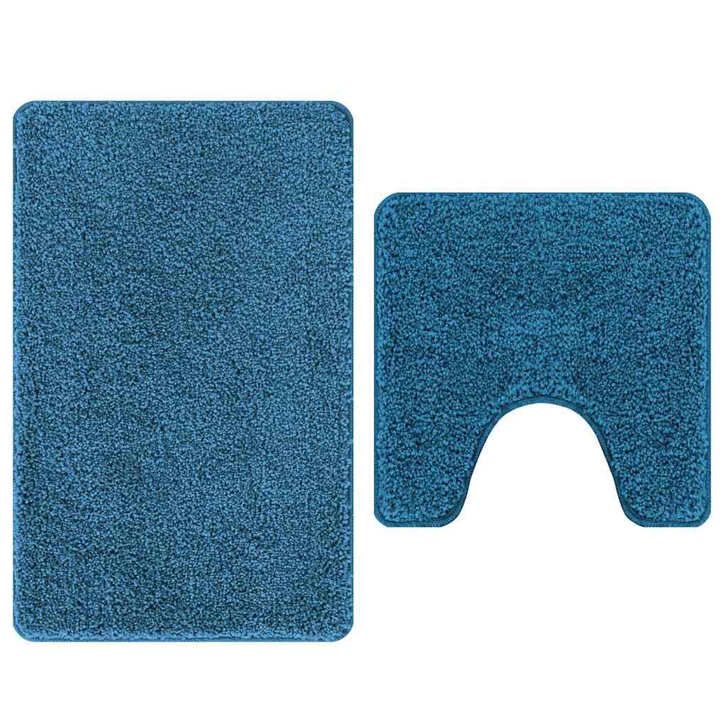 Anti-skid badevægs måttesæt 2 stk. Blå 50 x 50 cm PP