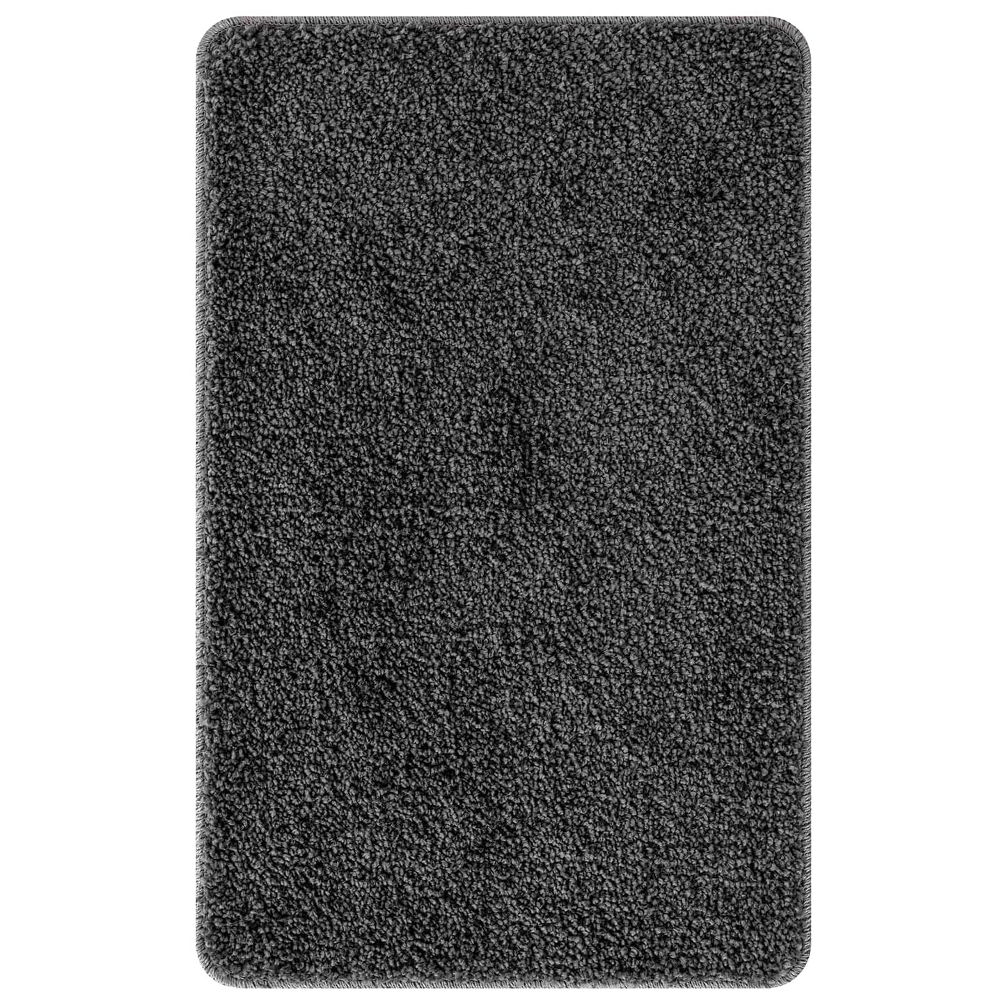 Anti-skid badevægs måttesæt 3 stk. Mørkegrå 50 x 80 cm PP