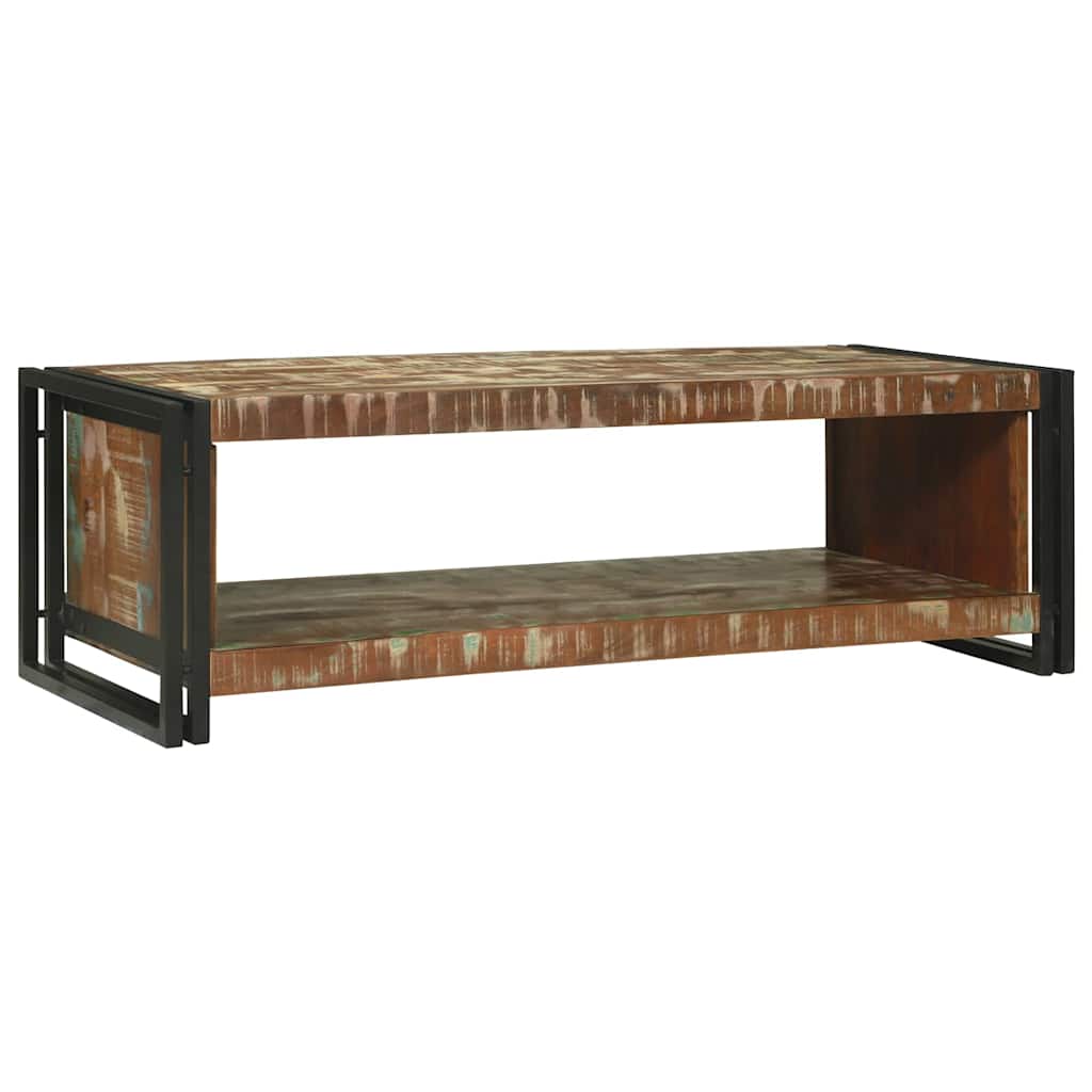 Sofabord Flerfarvet 120 x 50 x 38 cm Solid genbrugs træ