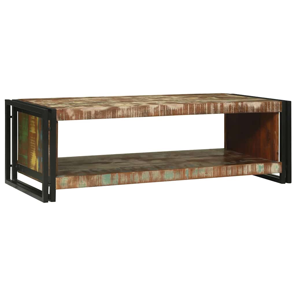 Sofabord Flerfarvet 120 x 50 x 38 cm Solid genbrugs træ