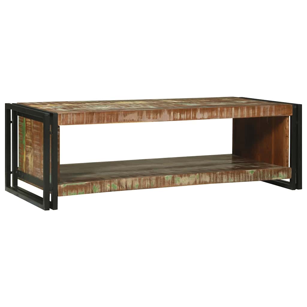 Sofabord Flerfarvet 120 x 50 x 38 cm Solid genbrugs træ