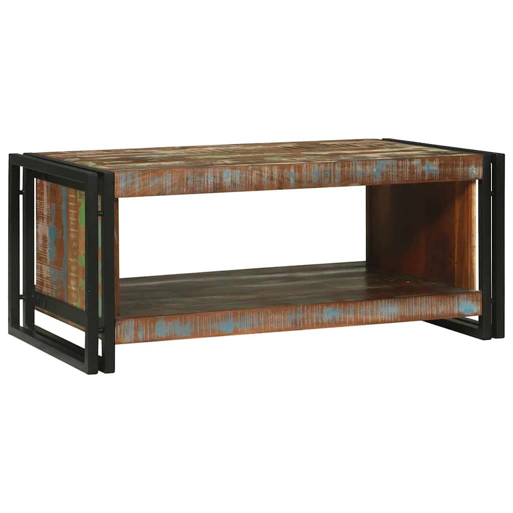 Sofabord Flerfarvet 90 x 50 x 38 cm Solid genbrugs træ