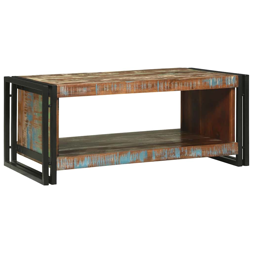 Sofabord Flerfarvet 90 x 50 x 38 cm Solid genbrugs træ