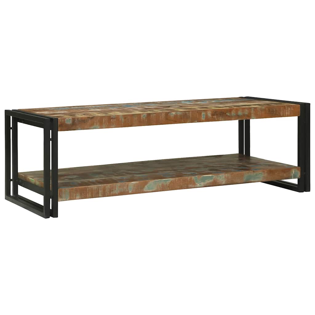 Sofabord Flerfarvet 120 x 50 x 38 cm Solid genbrugs træ