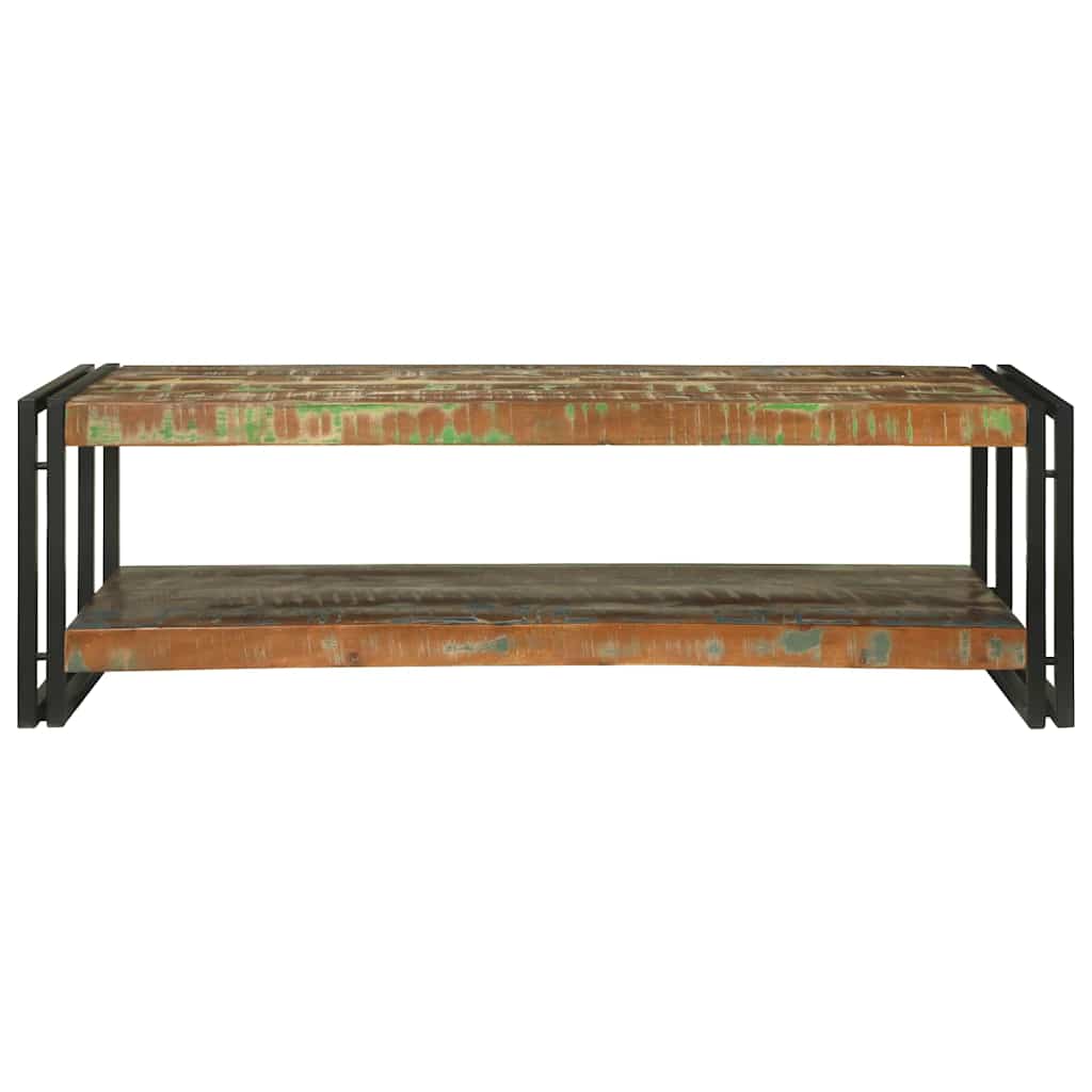 Sofabord Flerfarvet 120 x 50 x 38 cm Solid genbrugs træ