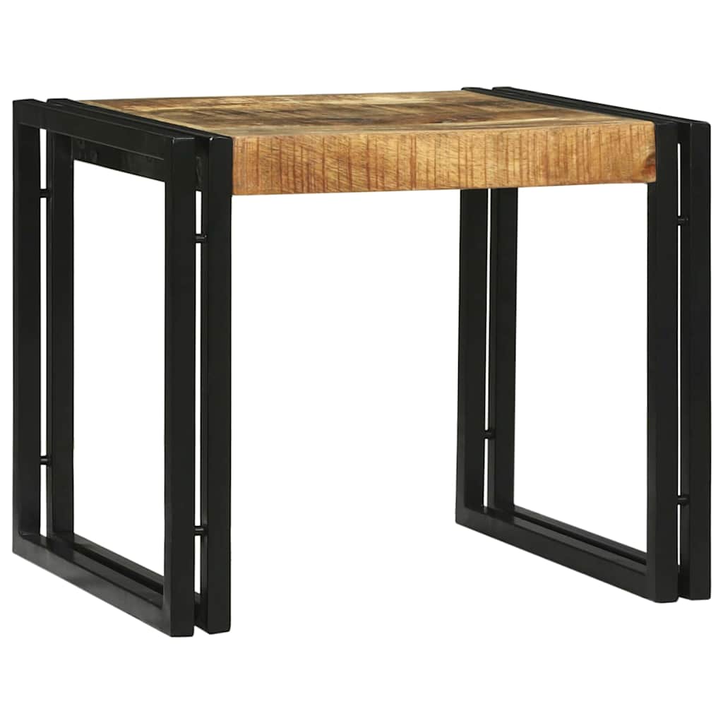 Sofabord 2 stk. Brun 48 x 40 x 40 cm Massivt mangotræ