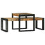 Sofabord 2 stk. Brun 48 x 40 x 40 cm Massivt mangotræ