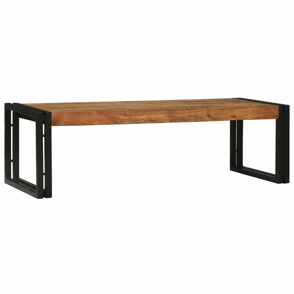 Sofabord 2 stk. Brun 48 x 40 x 40 cm Massivt Akacietræ