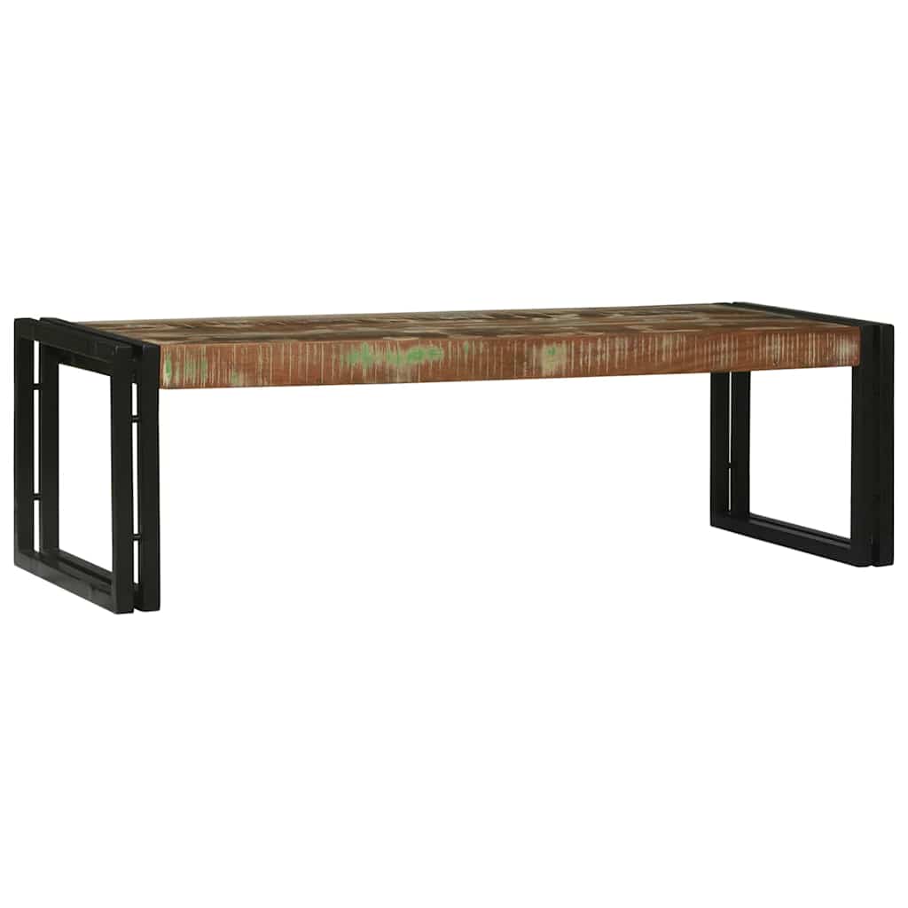 Sofabord 2 stk. Flerfarvet 48 x 40 x 40 cm Solid genbrugs træ
