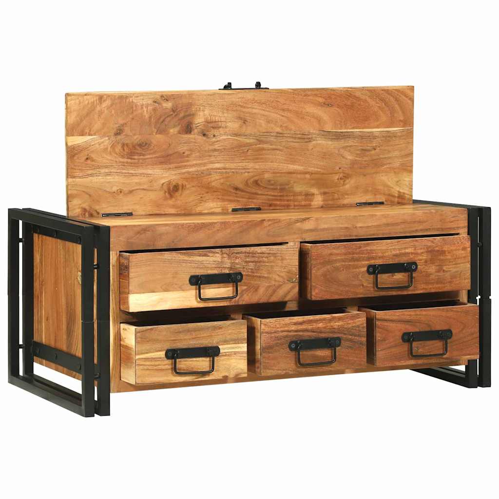 Sofabord med skuffe Brun 90 x 50 x 38 cm Massivt Akacietræ