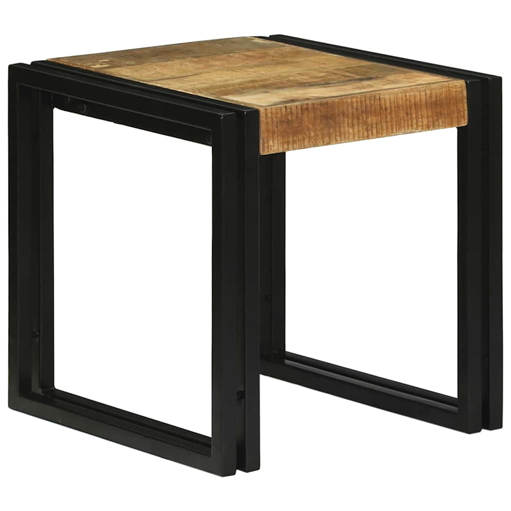Nesting Bord 3 stk. Brun og sort 50 x 40 x 45 cm