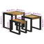 Nesting Bord 3 stk. Brun og sort 50 x 40 x 45 cm