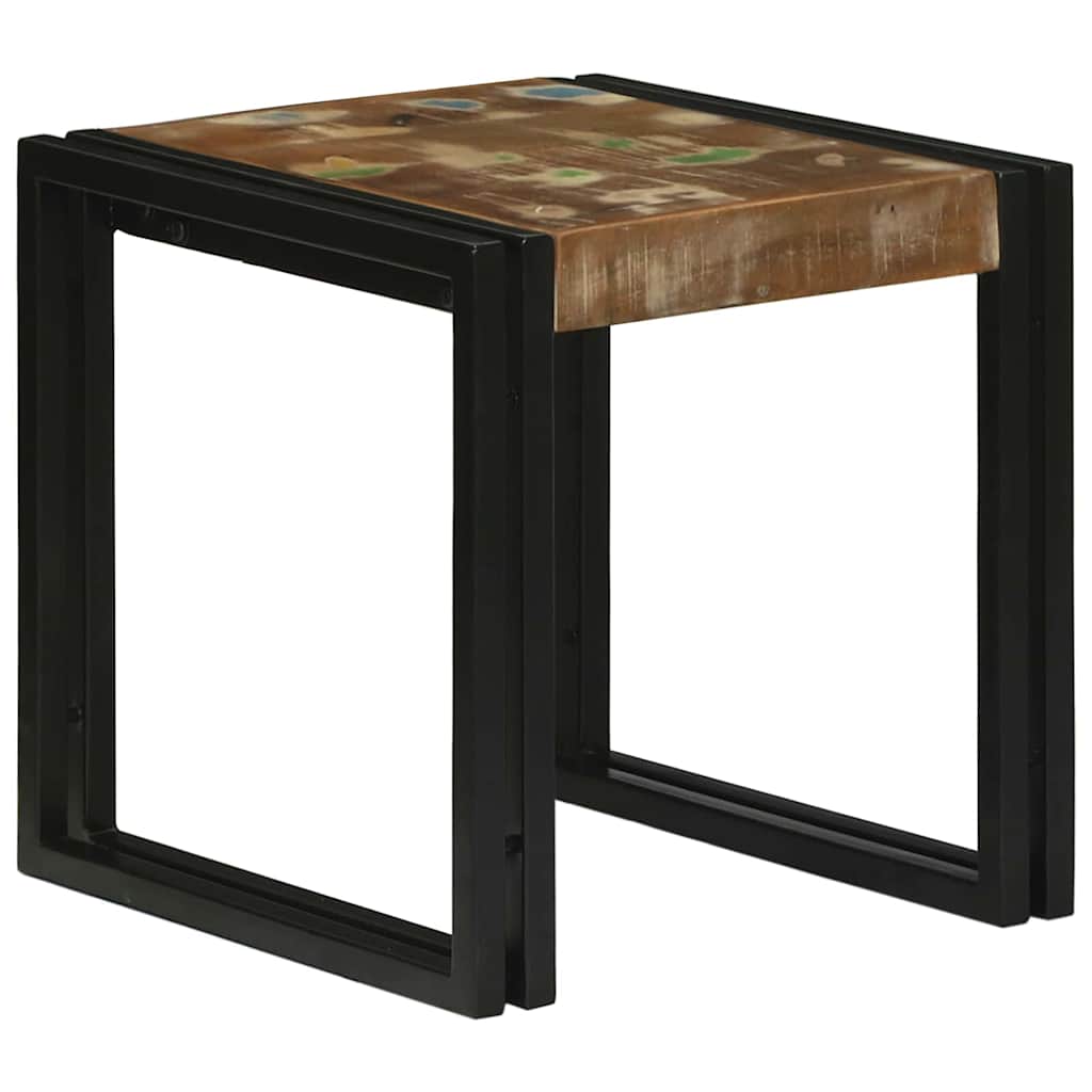 Nesting Bord 3 stk. Brun og sort 50 x 40 x 45 cm