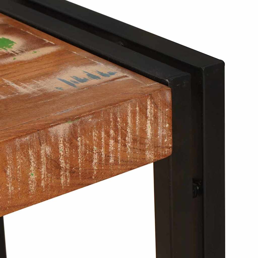 Konsolbord Flerfarvet 90 x 33 x 75 cm Solid genbrugs træ