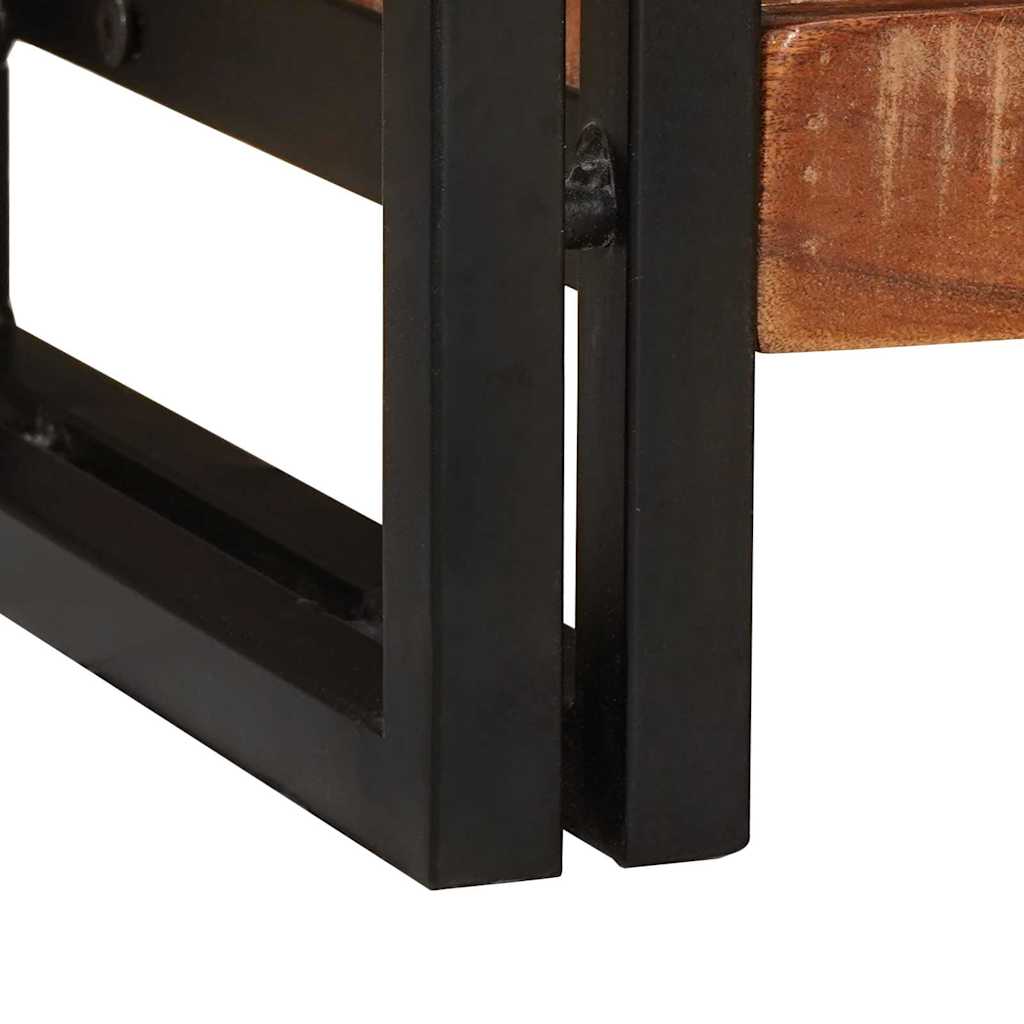 Konsolbord Flerfarvet 90 x 33 x 75 cm Solid genbrugs træ