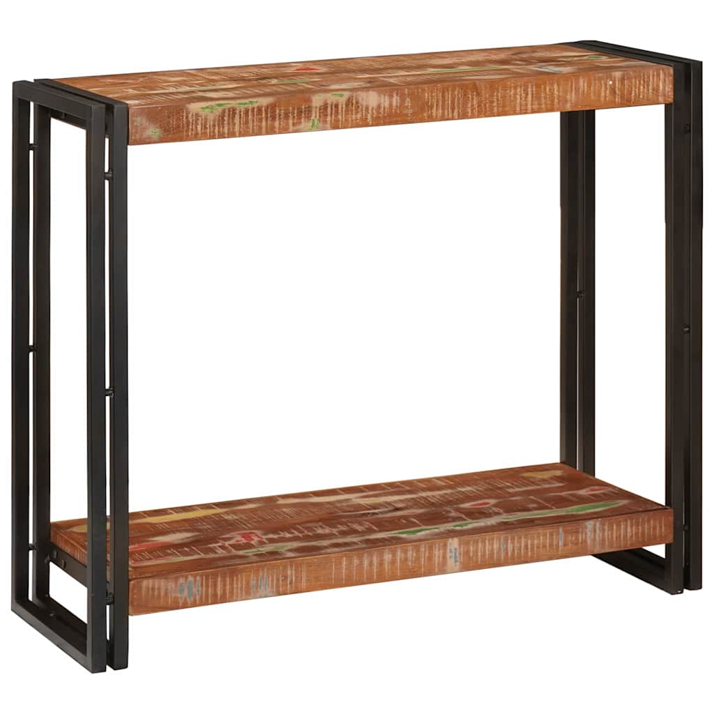 Konsolbord Flerfarvet 90 x 33 x 75 cm Solid genbrugs træ