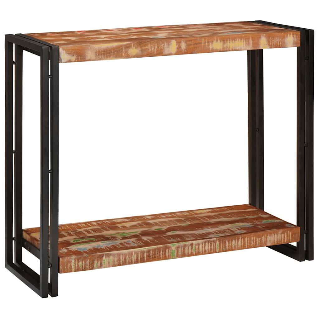 Konsolbord Flerfarvet 90 x 33 x 75 cm Solid genbrugs træ
