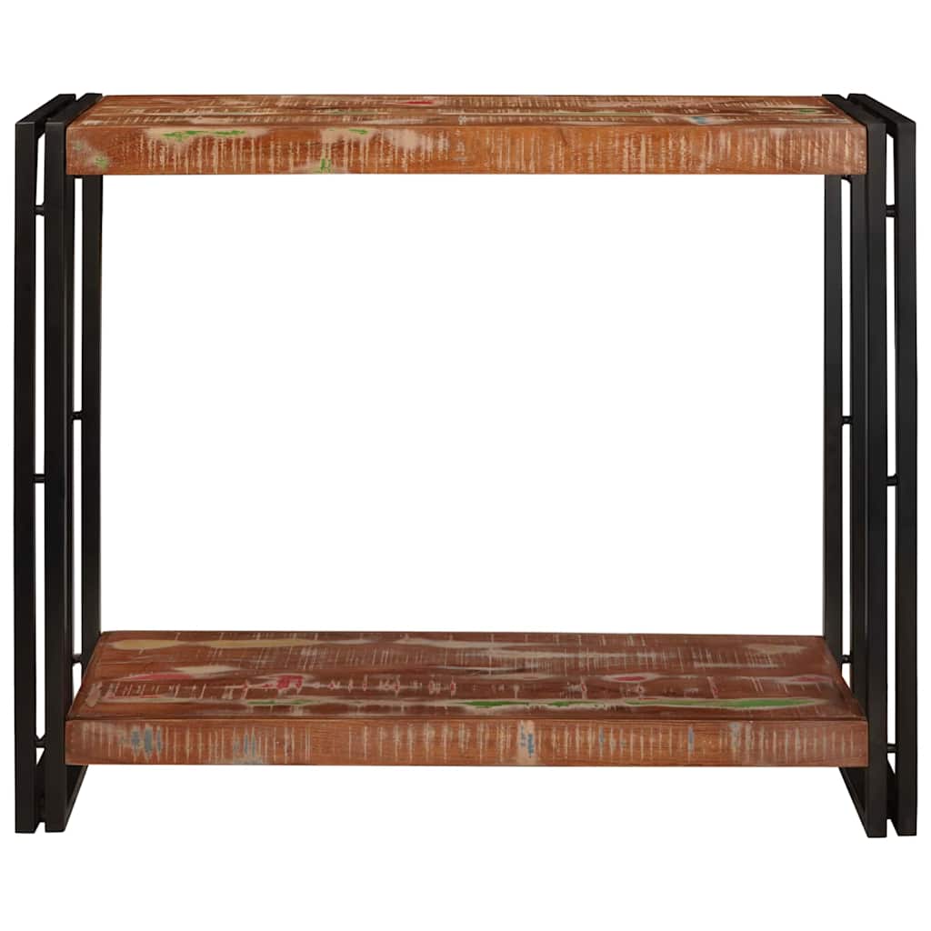 Konsolbord Flerfarvet 90 x 33 x 75 cm Solid genbrugs træ