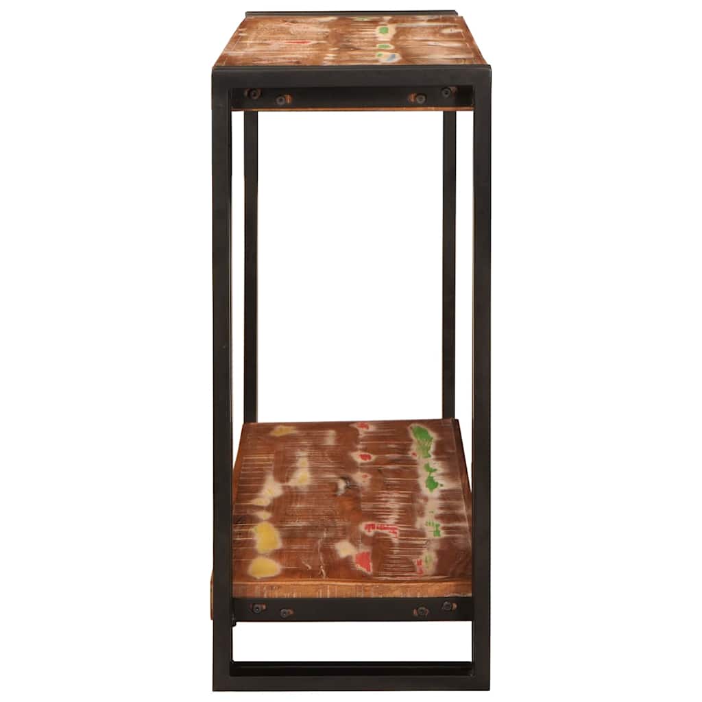 Konsolbord Flerfarvet 90 x 33 x 75 cm Solid genbrugs træ