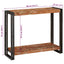 Konsolbord Flerfarvet 90 x 33 x 75 cm Solid genbrugs træ