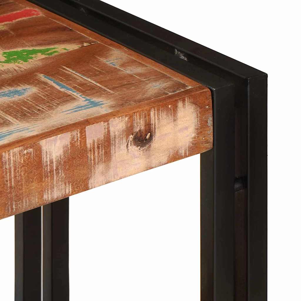 Konsolbord Flerfarvet 160 x 33 x 75 cm Solid genbrugs træ