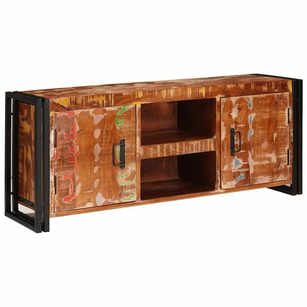TV-skab Flerfarvet 120 x 33 x 50 cm Massivt genanvendt træ