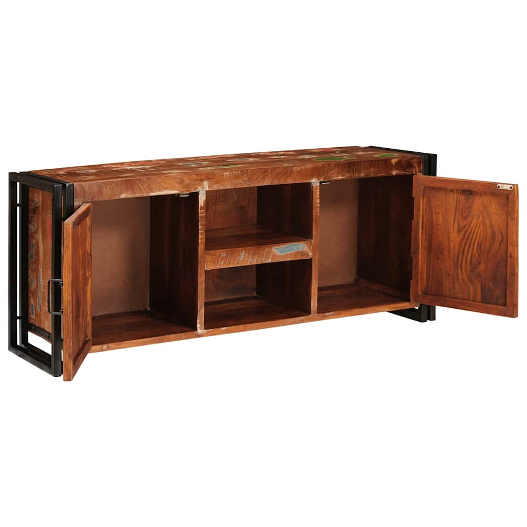 TV-skab Flerfarvet 120 x 33 x 50 cm Massivt genanvendt træ