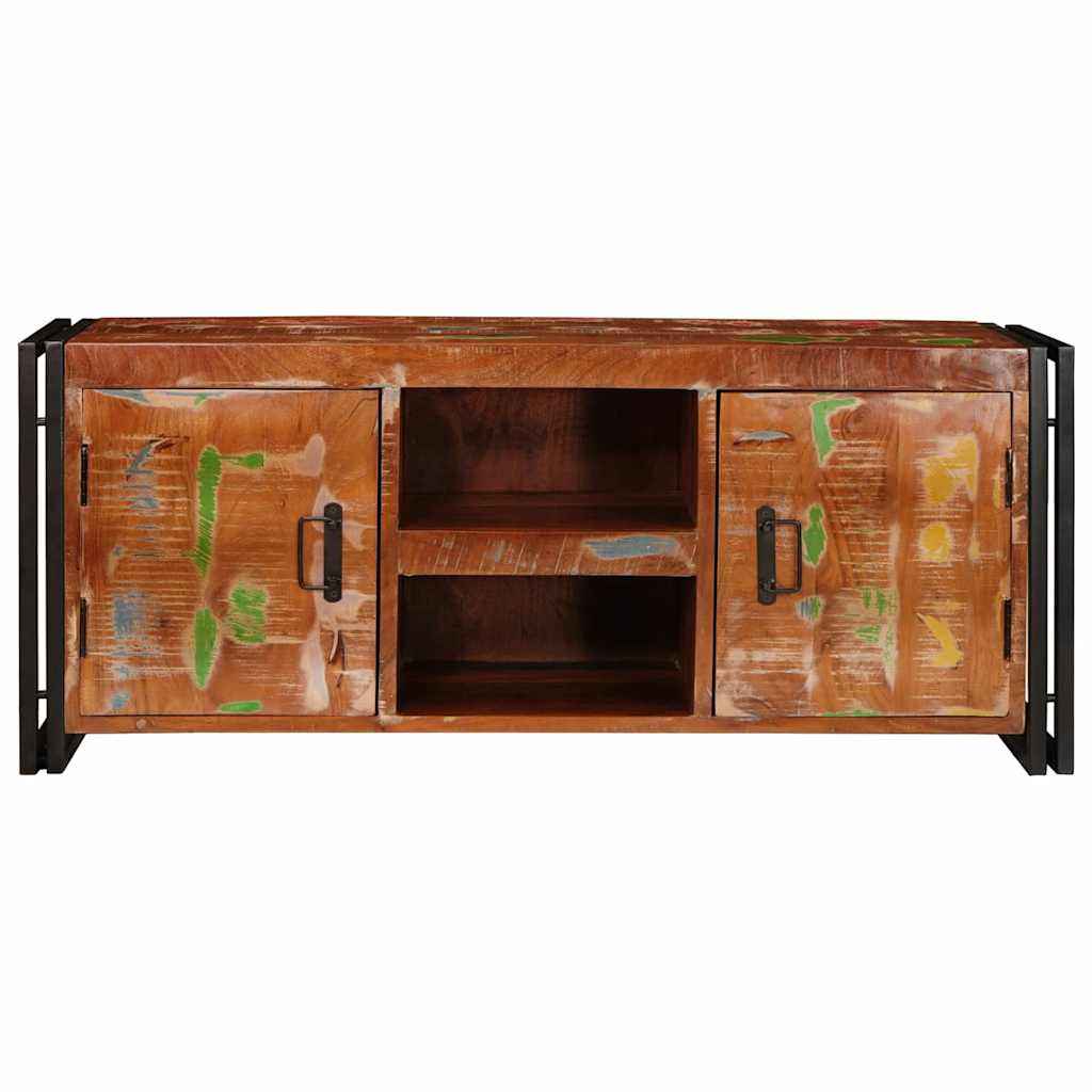 TV-skab Flerfarvet 120 x 33 x 50 cm Massivt genanvendt træ