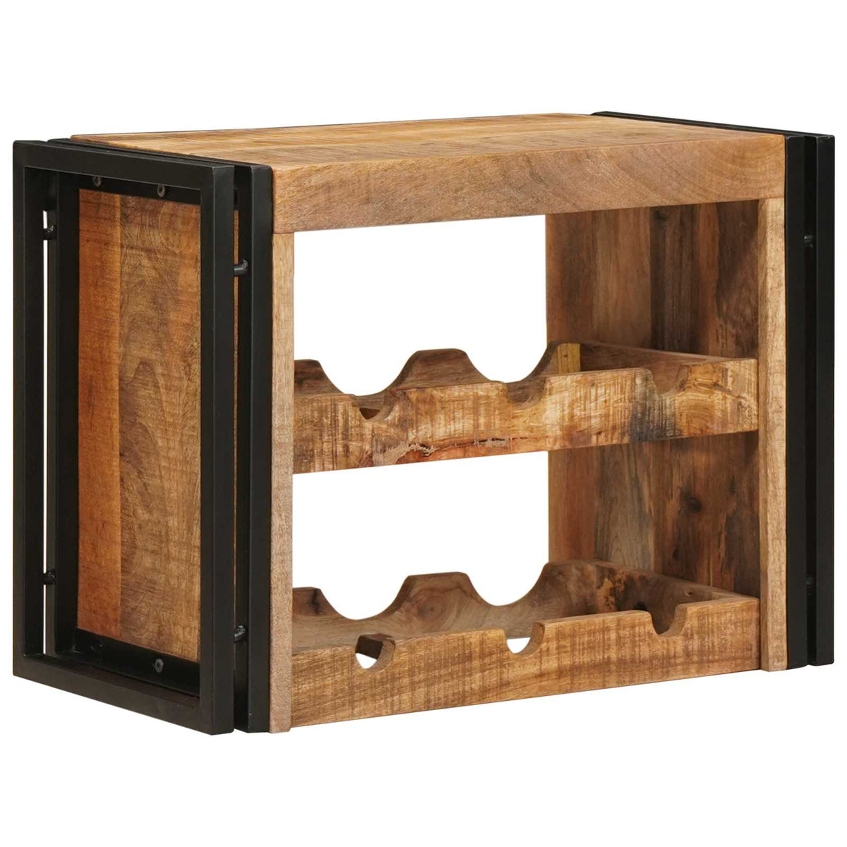 Vinfad Brun 60 x 45 x 33 cm Solid Grov Mango Træ