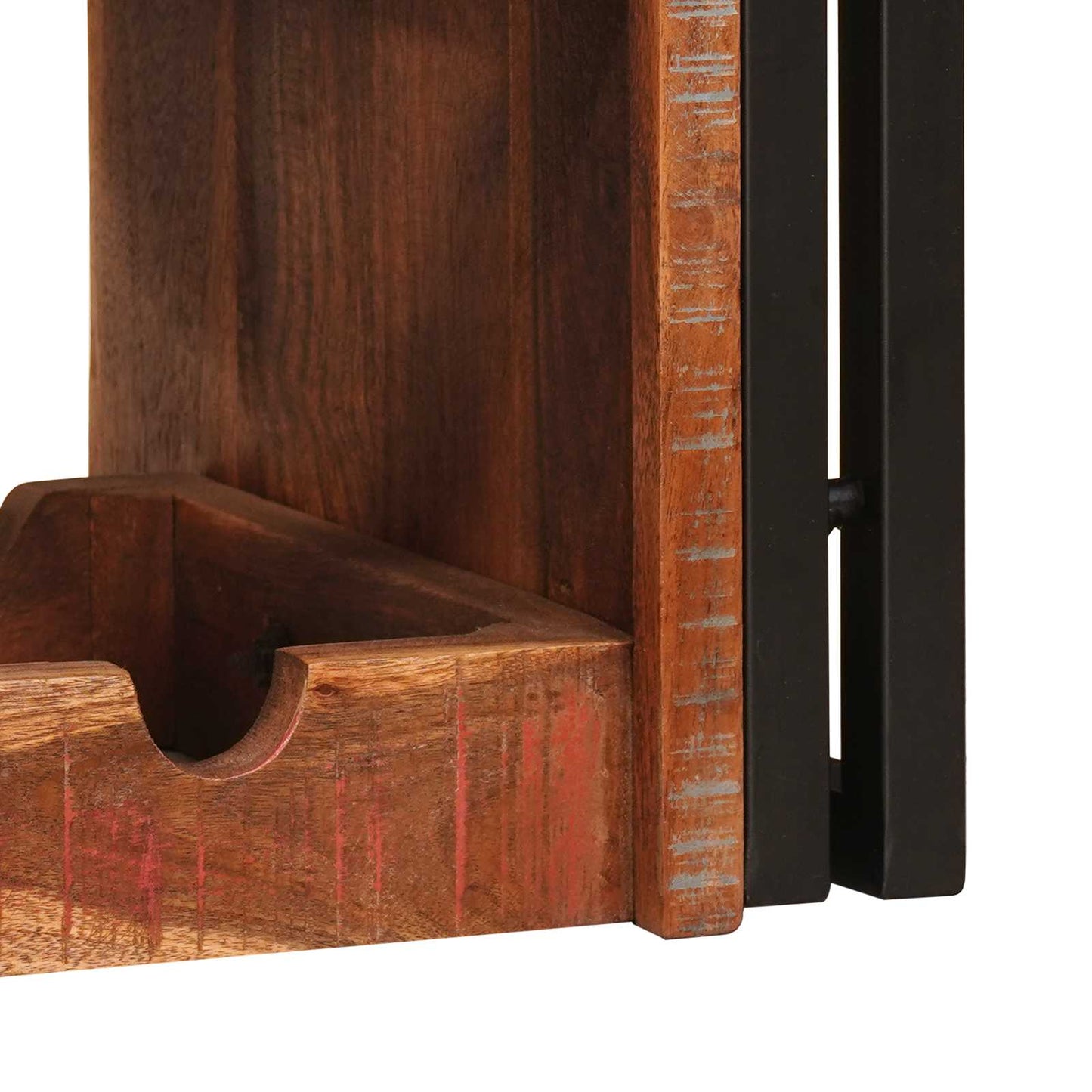 Vinfad Brun 60 x 45 x 33 cm Solid genvundet træ