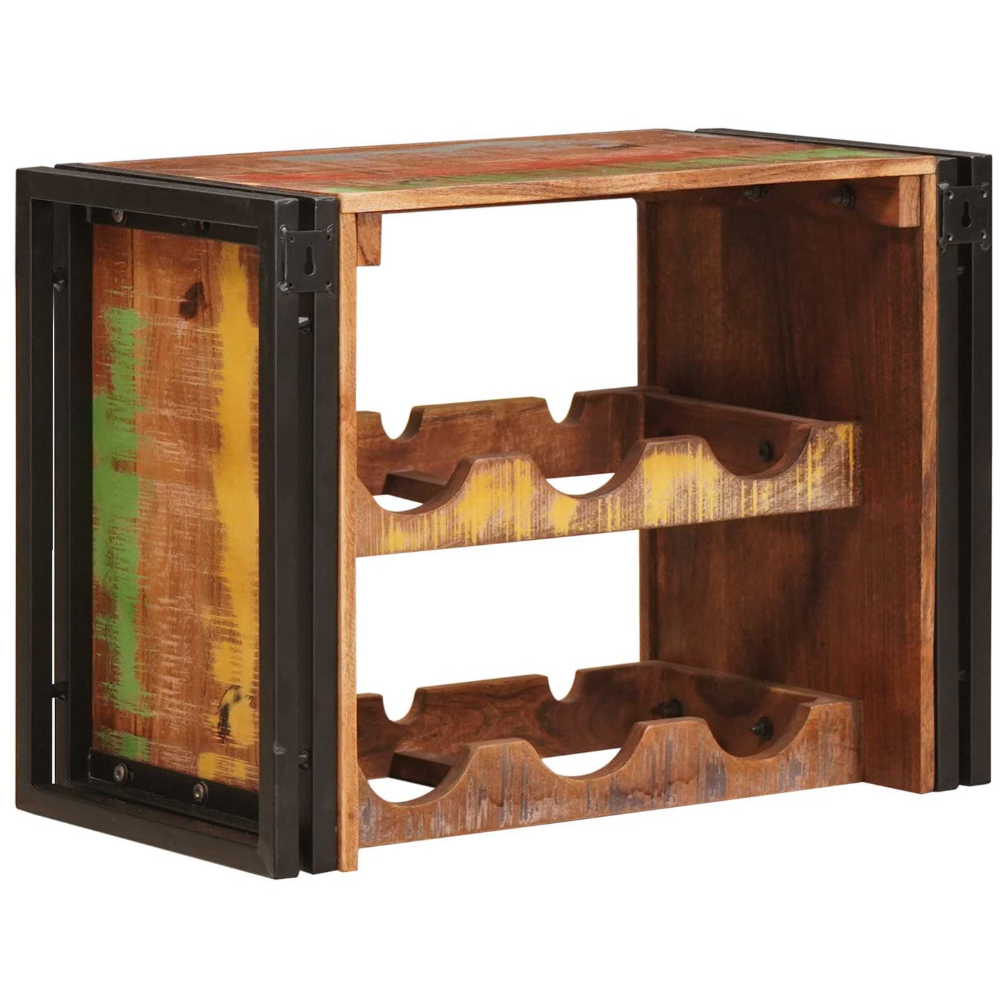 Vinfad Brun 60 x 45 x 33 cm Solid genvundet træ