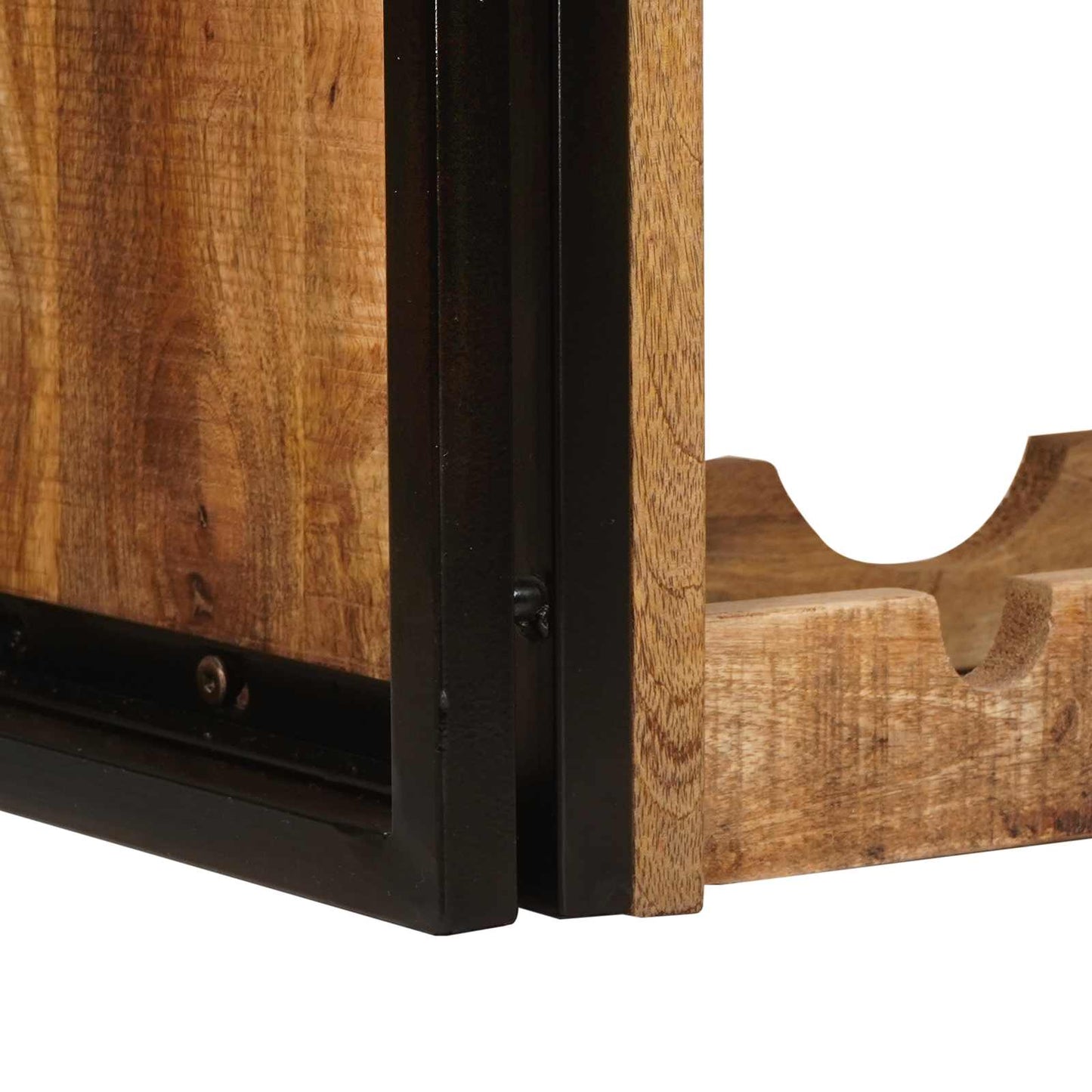 Vinfad Brun 80 x 45 x 33 cm Solid Grov Mango Træ