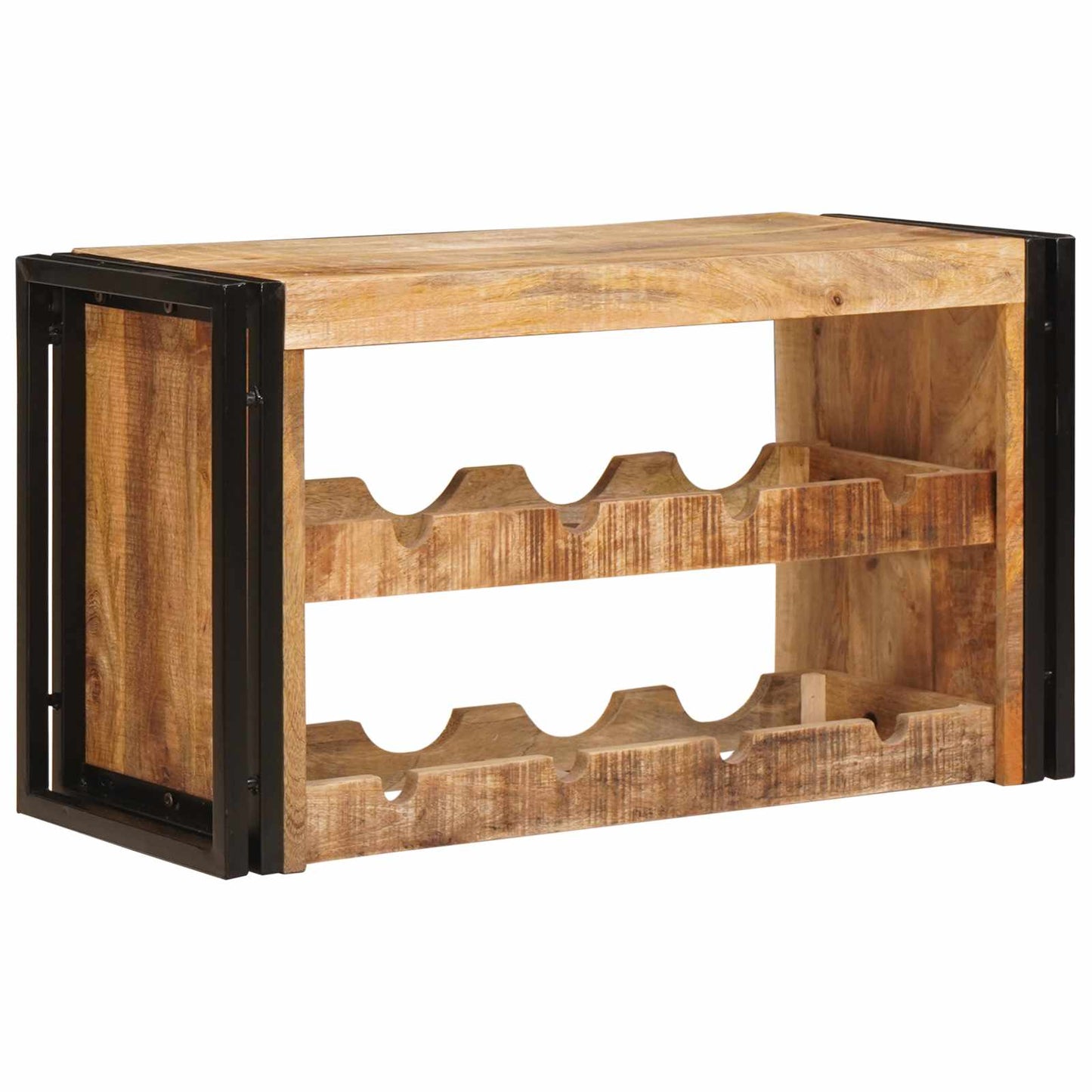Vinfad Brun 80 x 45 x 33 cm Solid Grov Mango Træ