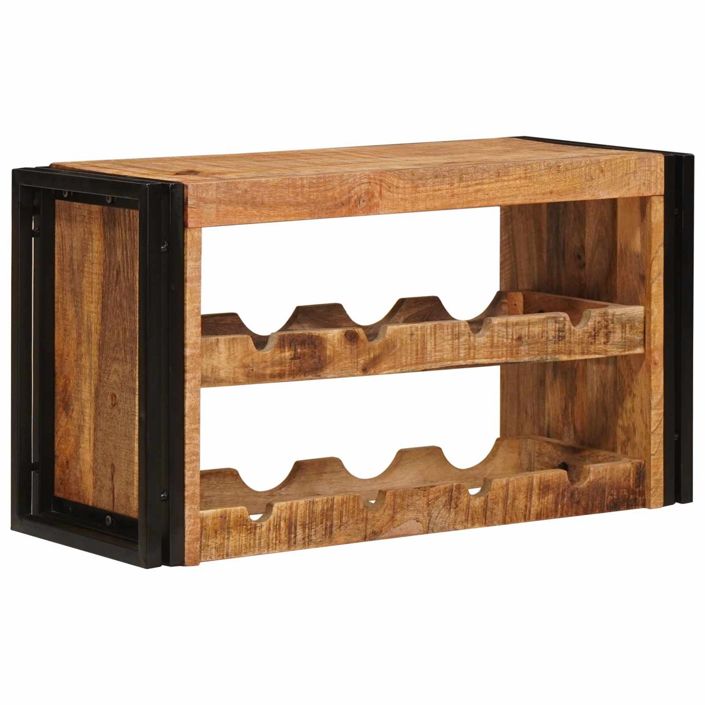 Vinfad Brun 80 x 45 x 33 cm Solid Grov Mango Træ