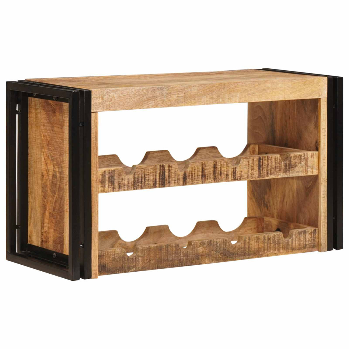Vinfad Brun 80 x 45 x 33 cm Solid Grov Mango Træ