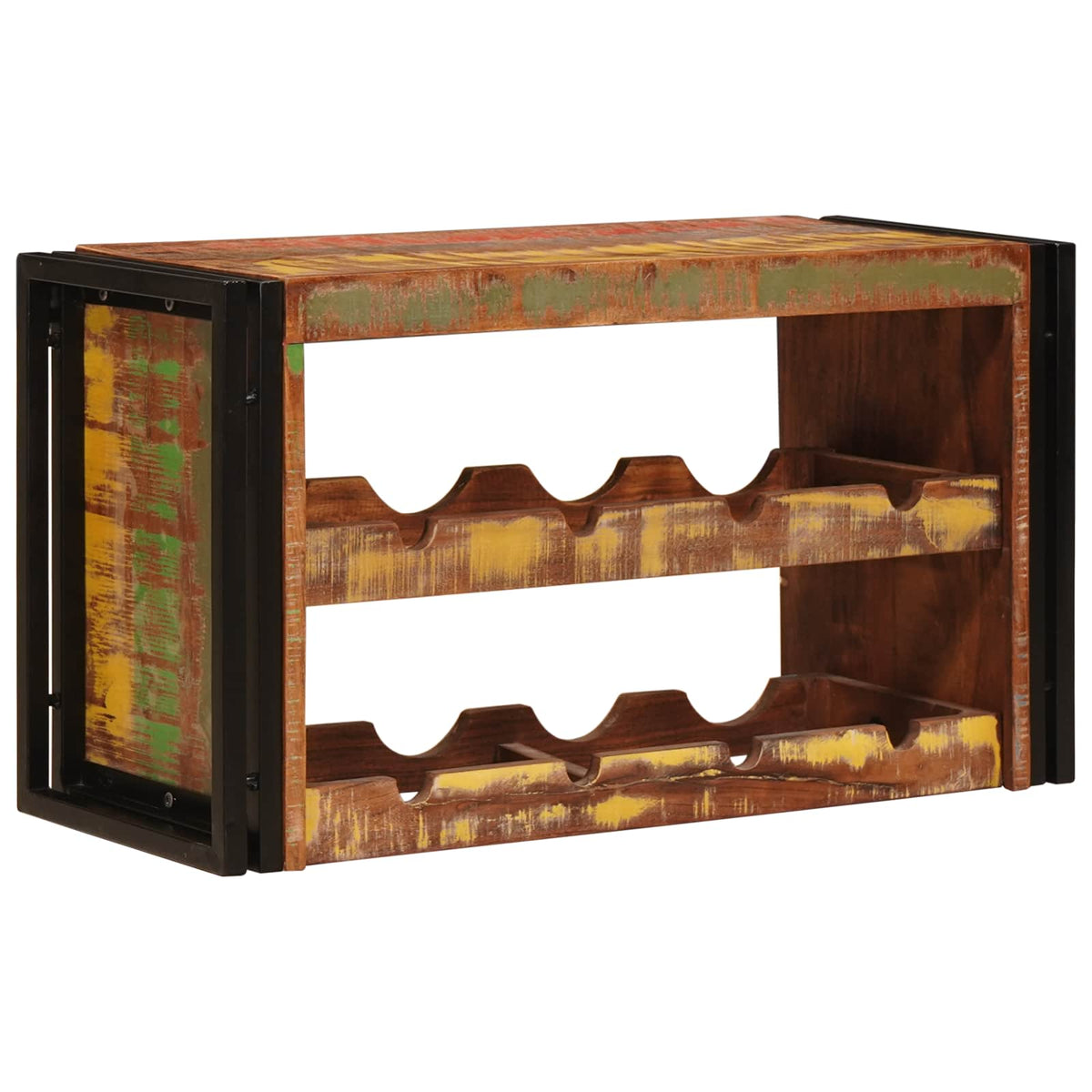 Vinfad Brun 80 x 45 x 33 cm Solid genvundet træ