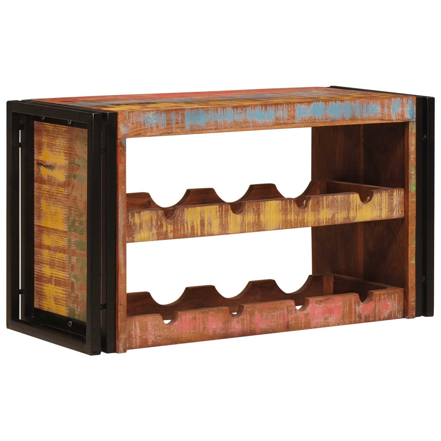 Vinfad Brun 80 x 45 x 33 cm Solid genvundet træ