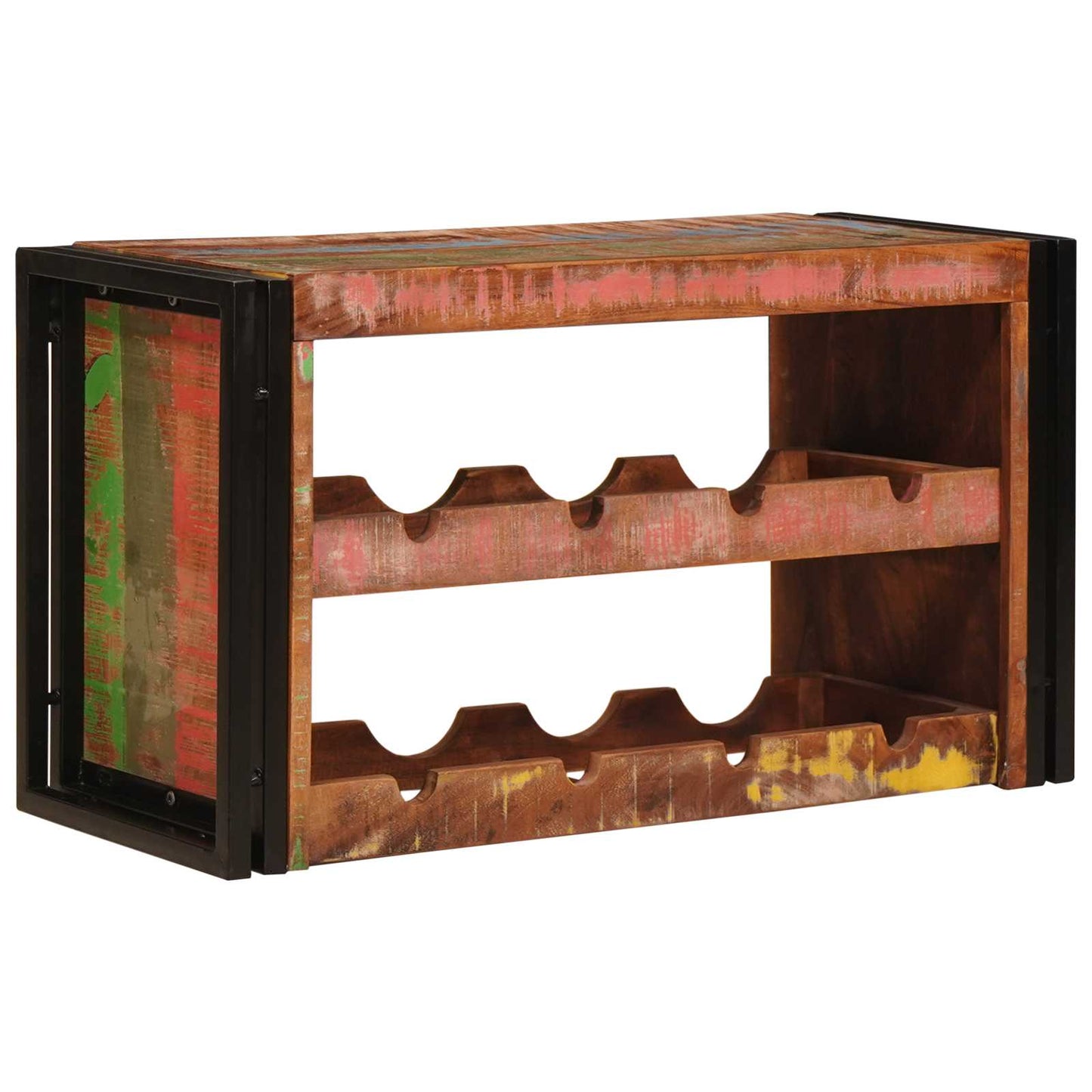 Vinfad Brun 80 x 45 x 33 cm Solid genvundet træ