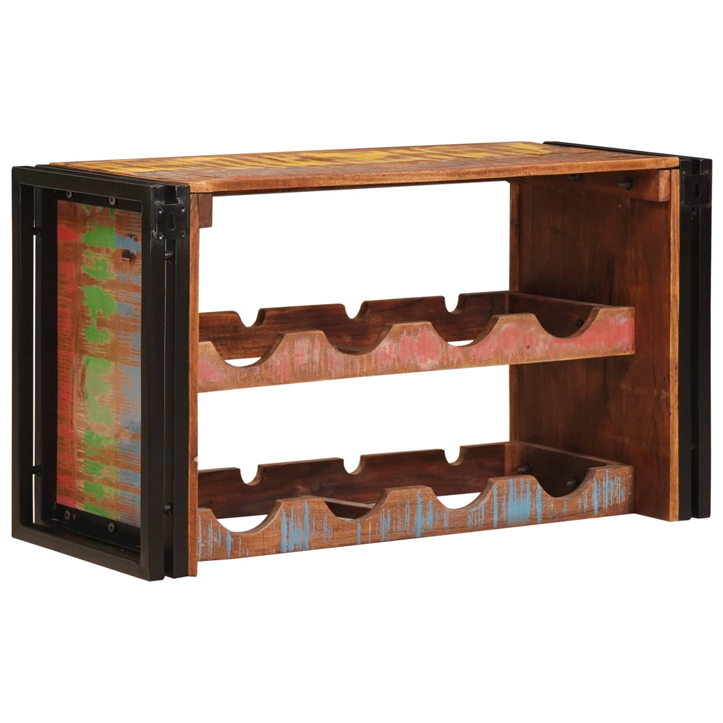 Vinfad Brun 80 x 45 x 33 cm Solid genvundet træ