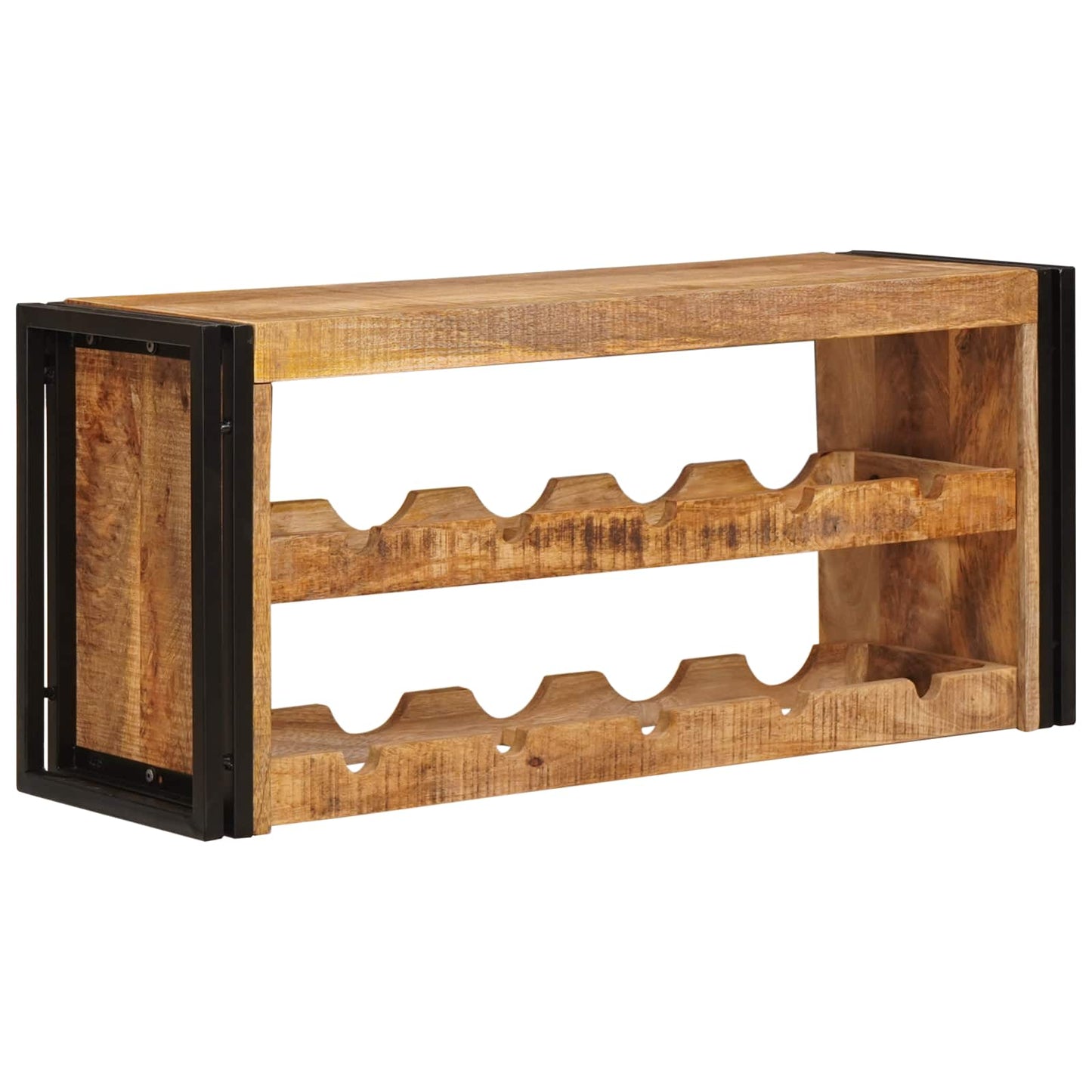 Vinfad Brun 100 x 45 x 33 cm Solid Grov Mango Træ
