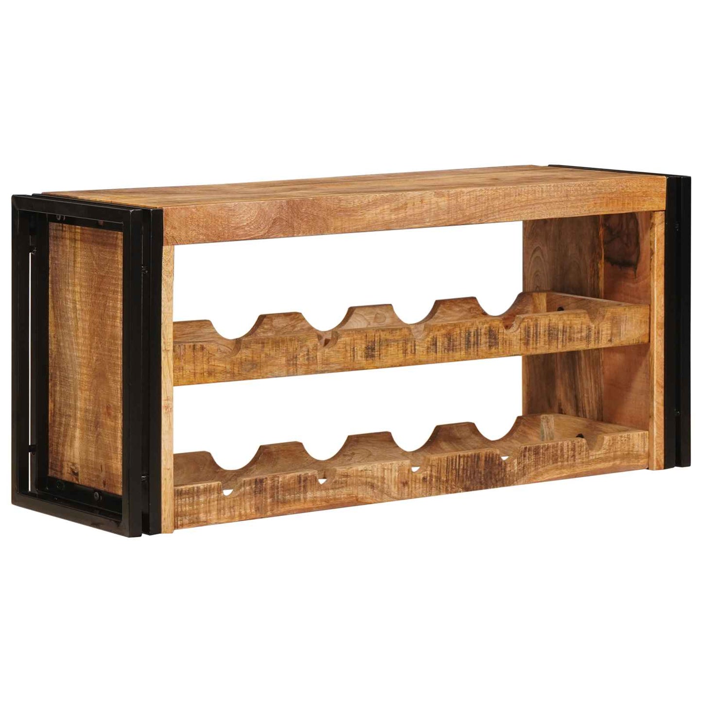 Vinfad Brun 100 x 45 x 33 cm Solid Grov Mango Træ