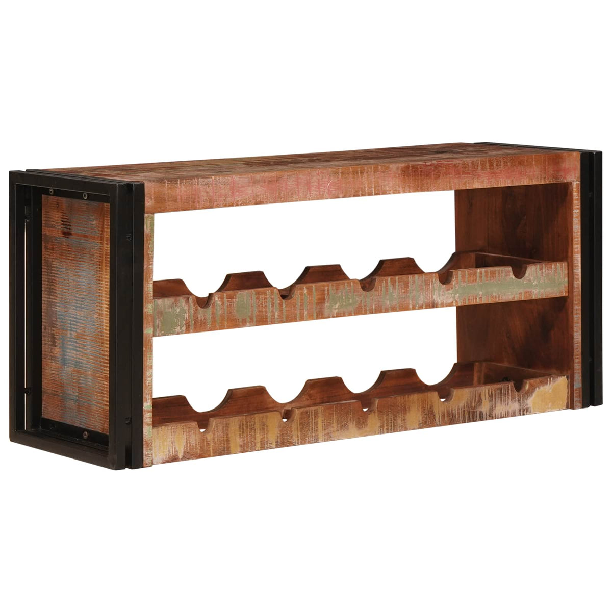 Vinfad Brun 100 x 45 x 33 cm Solid genvundet træ