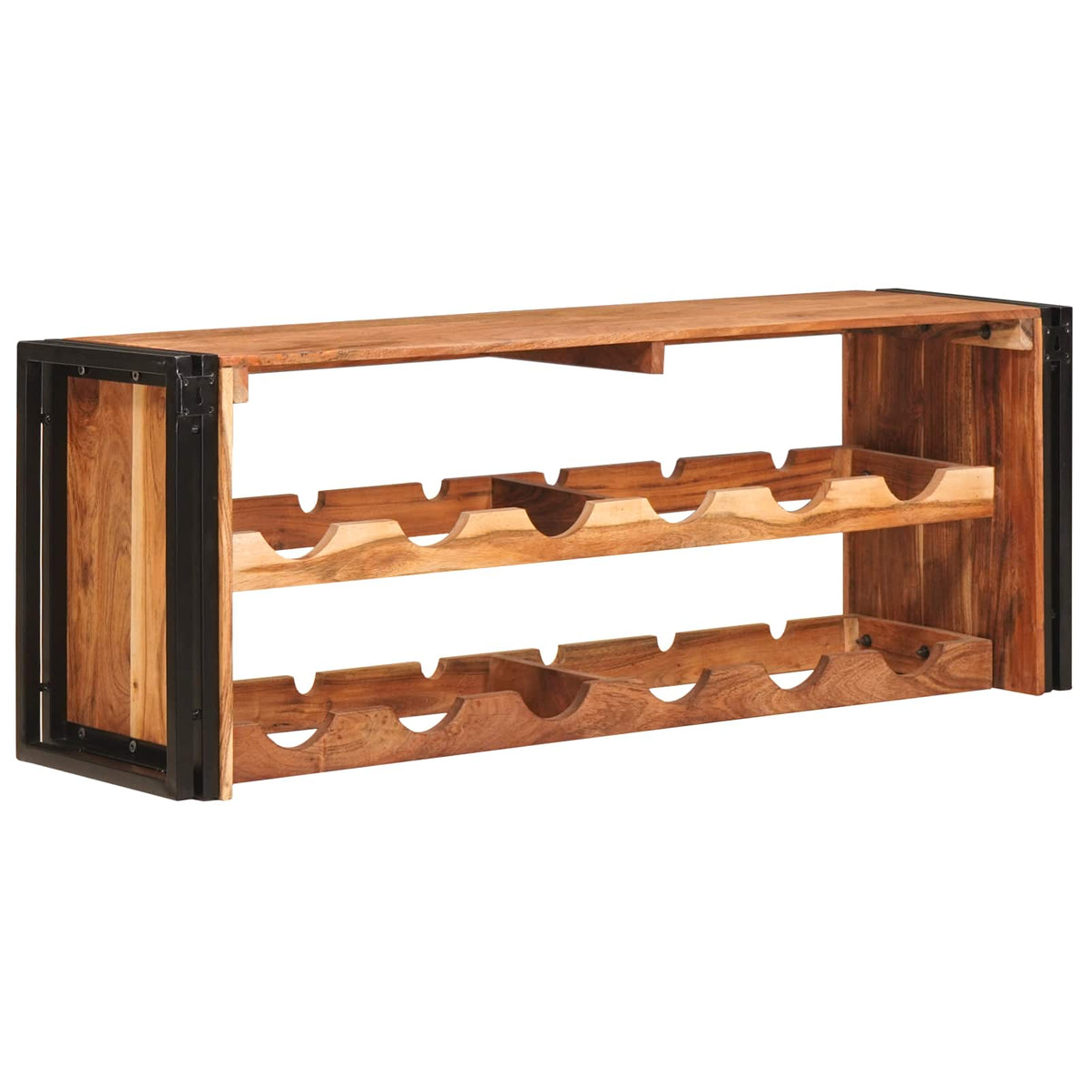 Vinfad Brun 120 x 45 x 33 cm Massivt Akacietræ
