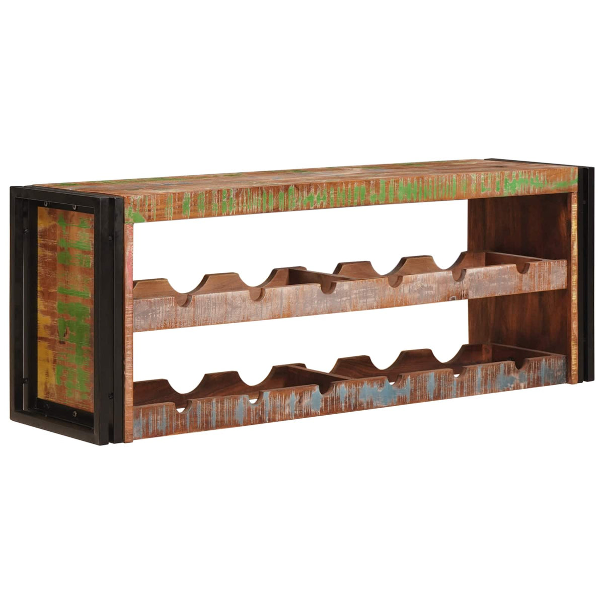 Vinfad Brun 120 x 45 x 33 cm Solid genvundet træ