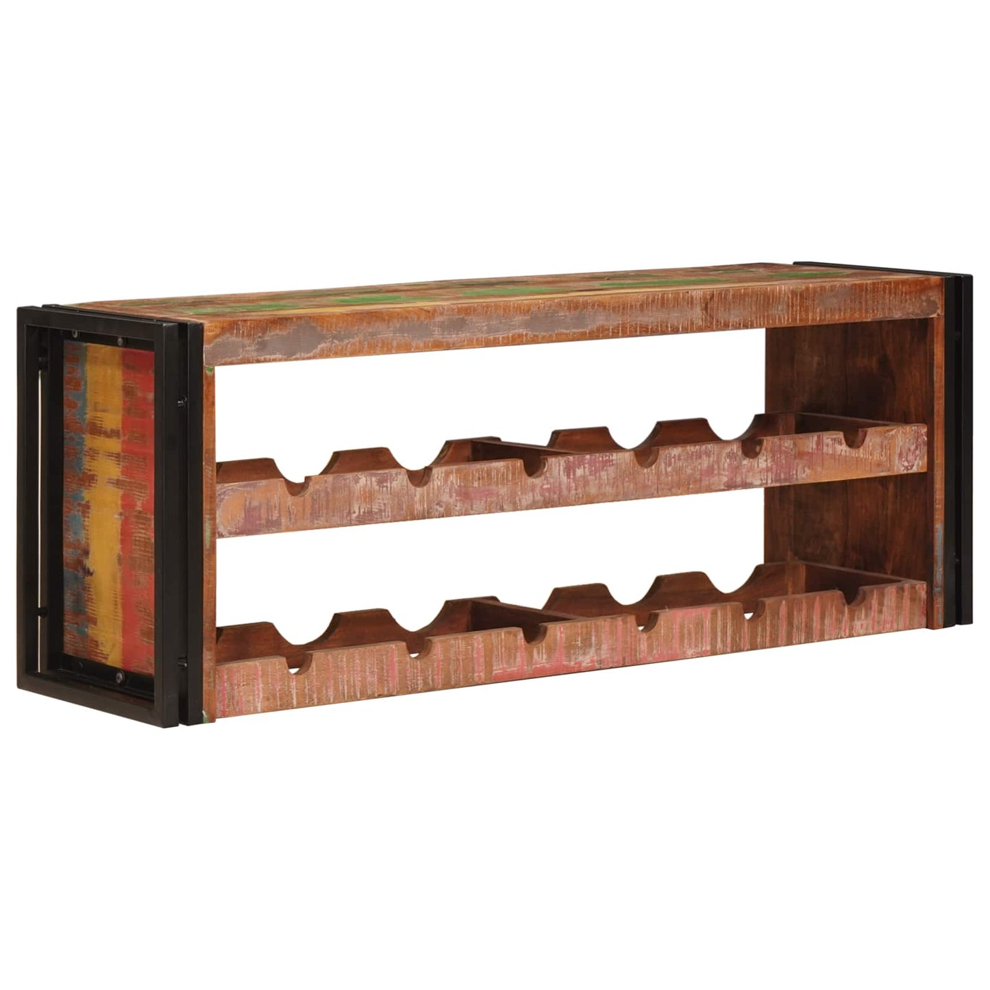 Vinfad Brun 120 x 45 x 33 cm Solid genvundet træ